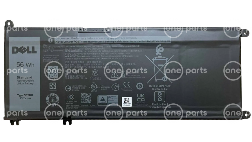 Оригинальная аккумулятор для ноутбука Dell 56Wh 7FHHV&ndash; type 33YDH 7FHHV фото