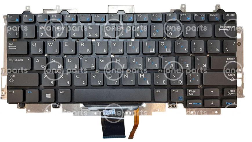 Клавіатура для ноутбука Dell Latitude E5270, E7250 без фрейма, з підсвічуванням клавіш TCKW6 фото