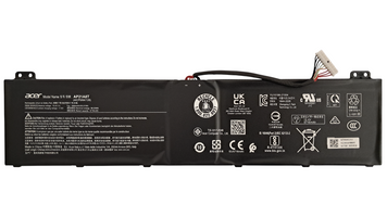 Оригинальная батарея для ноутбуков Acer Nitro AN517-55, AN16-51, AN17-41, Predator Helios 300 PH315-55, PH317-56 (Модель: AP21A8T) KT.0040G.014 фото