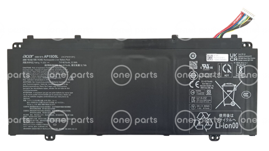Оригинальная батарея для ноутбука Acer Swift 5 SF514-51 (Model: AP15O5L) KT.00305.013 фото